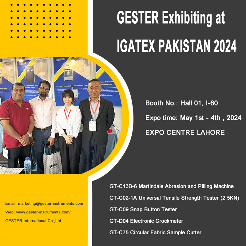 GESTER esporrà a IGATEX PAKISTAN 2024