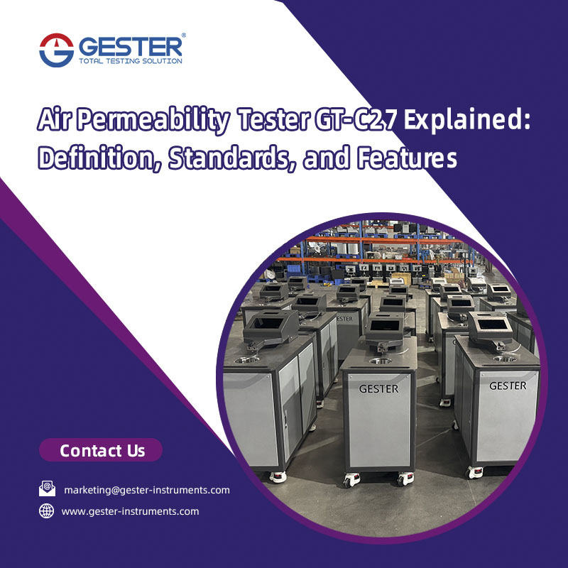 Strumento di misurazione della permeabilità all'aria GT-C27: definizione, standard e caratteristiche.