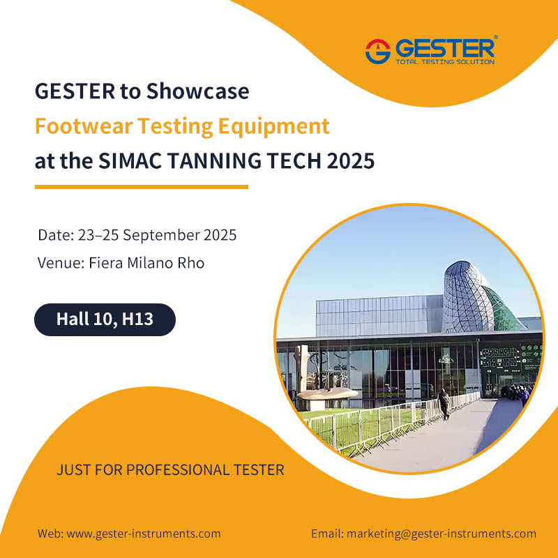 GESTER presenterà le apparecchiature per i test sulle calzature al SIMAC TANNING TECH 2025