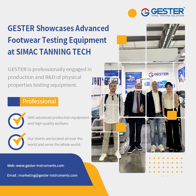 GESTER presenta le sue attrezzature avanzate per i test sulle calzature al SIMAC TANNING TECH 2025