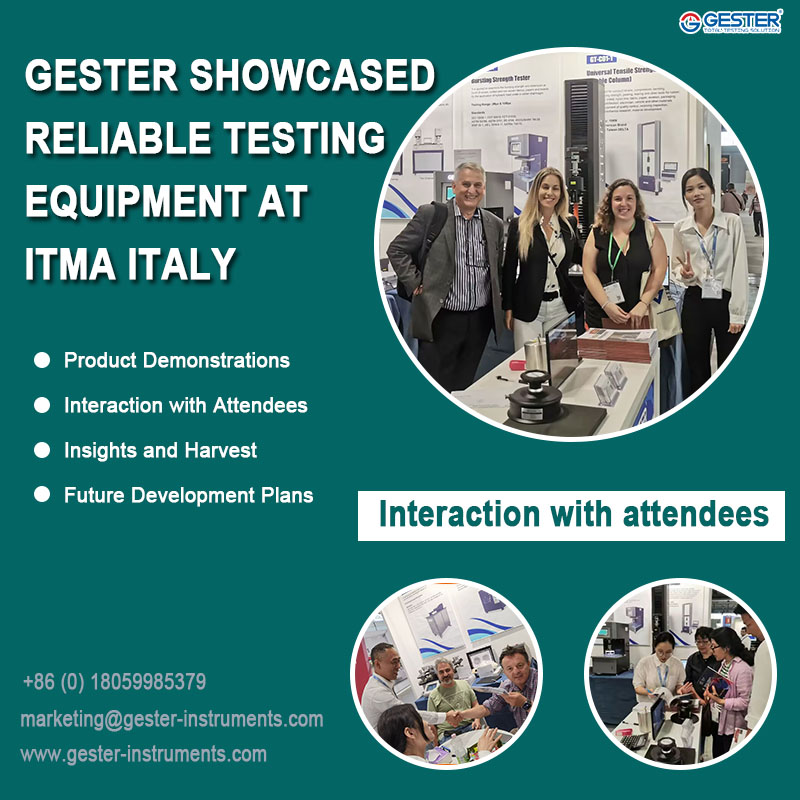 GESTER ha presentato apparecchiature di prova affidabili a ITMA Italia