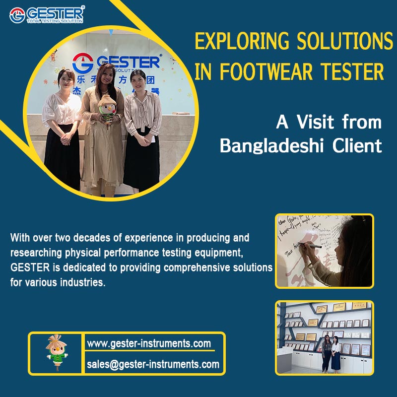 Esplorare le soluzioni nelle apparecchiature per il collaudo delle calzature: una visita da un cliente del Bangladesh