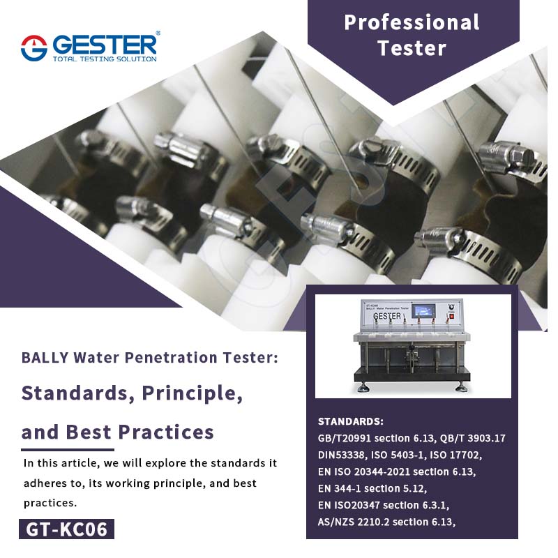 Tester di penetrazione dell'acqua BALLY: standard, principi e migliori pratiche