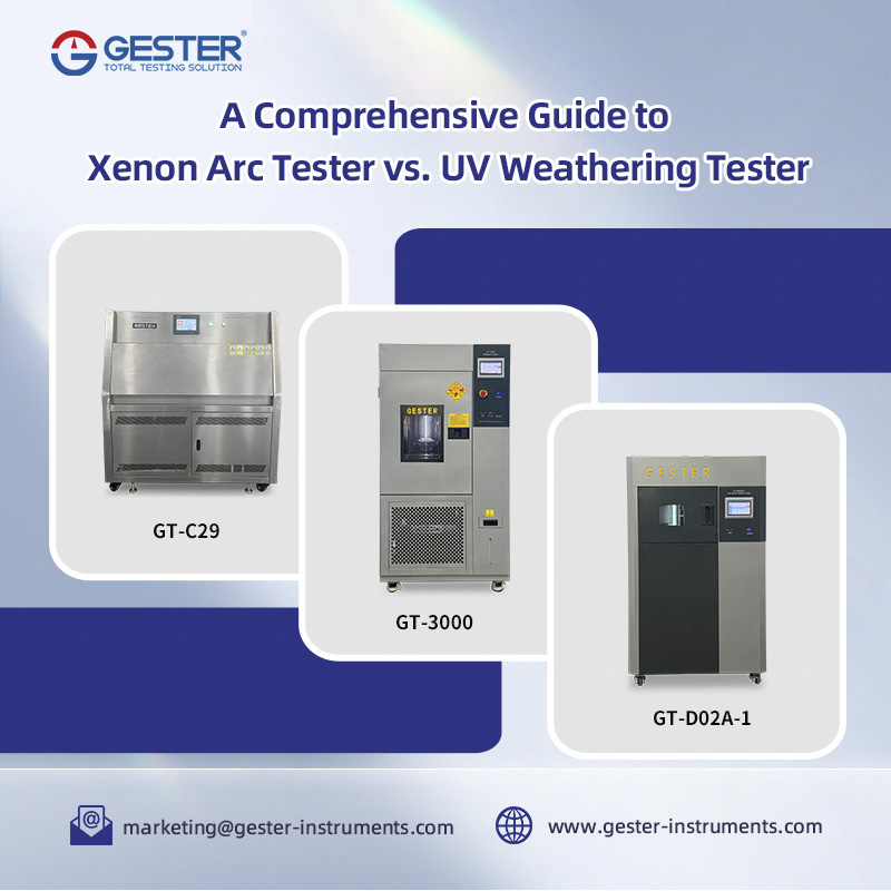 Una guida completa al tester ad arco di xeno rispetto al tester di resistenza agli agenti atmosferici UV.